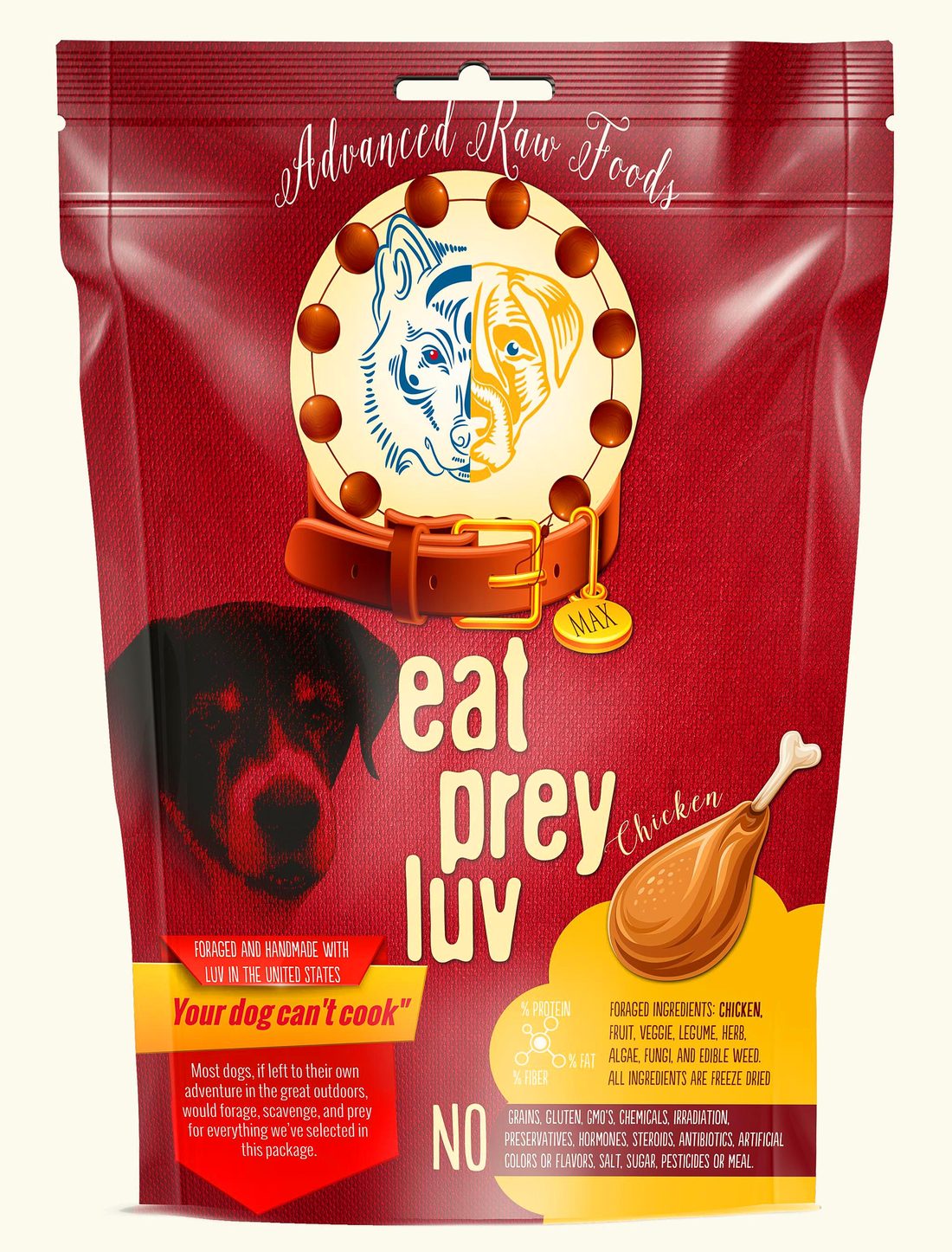 Verpackungsdesign – Eat Prey Luv · Petfood-Branding