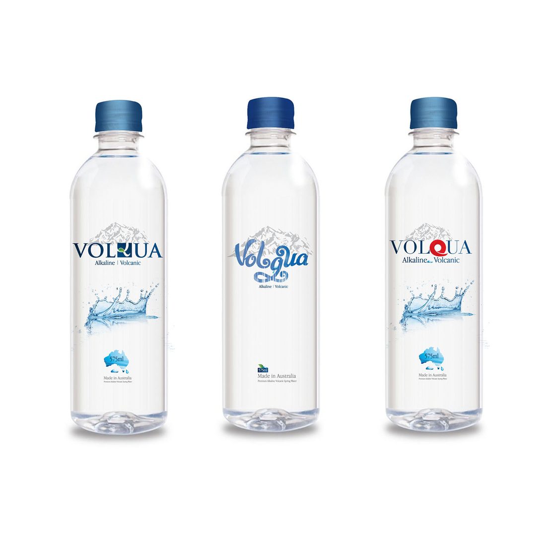 Verpackungsdesign – Volqua · Mineralwasser-Range
