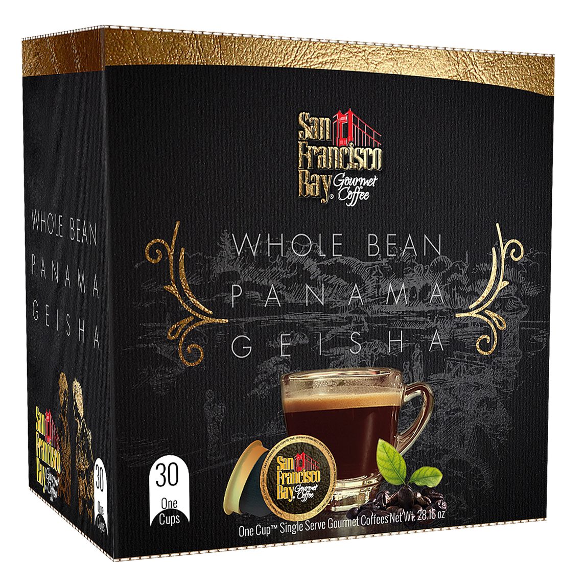 Verpackungsdesign – San Francisco Bay · Premium-Kaffeebox