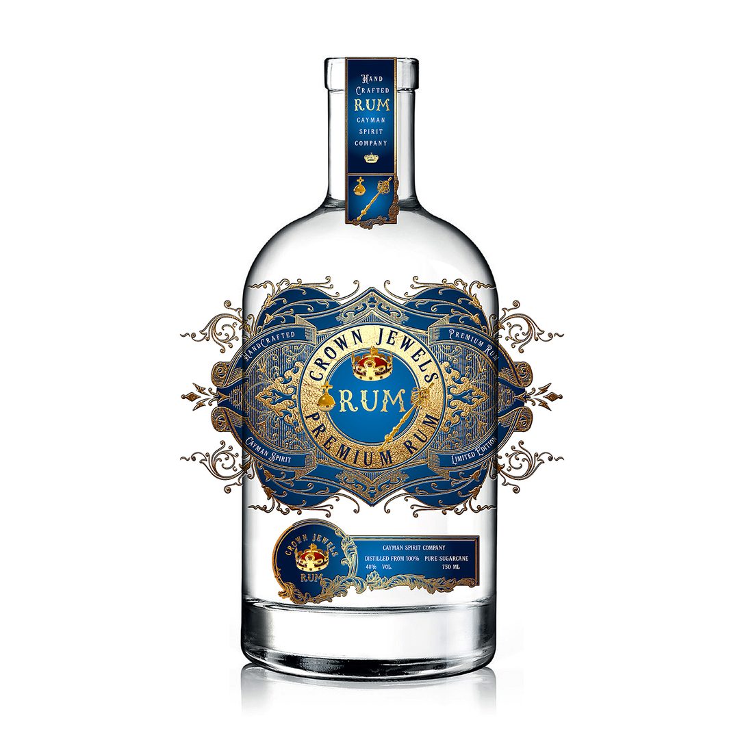 Verpackungsdesign – Royal Rum · Silberprägung