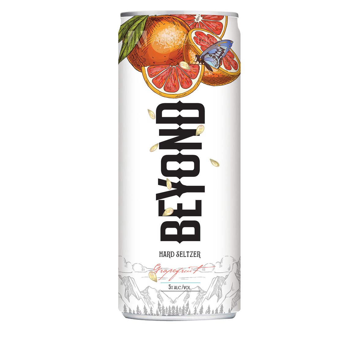 Verpackungsdesign – Beyond Hard Seltzer · modernes Dosendesign