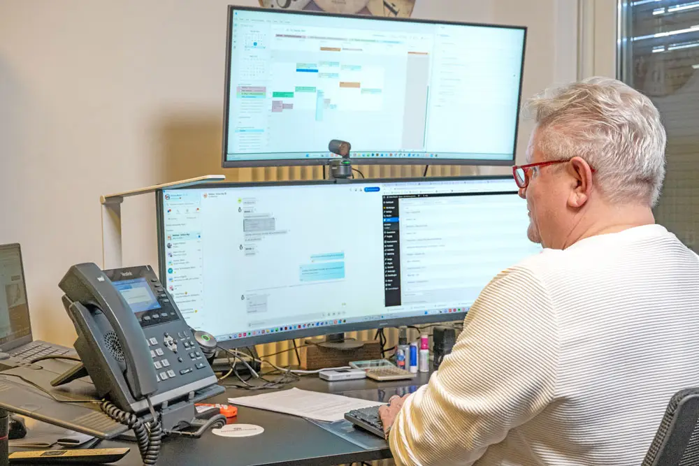 grizzly am arbeitsplatz