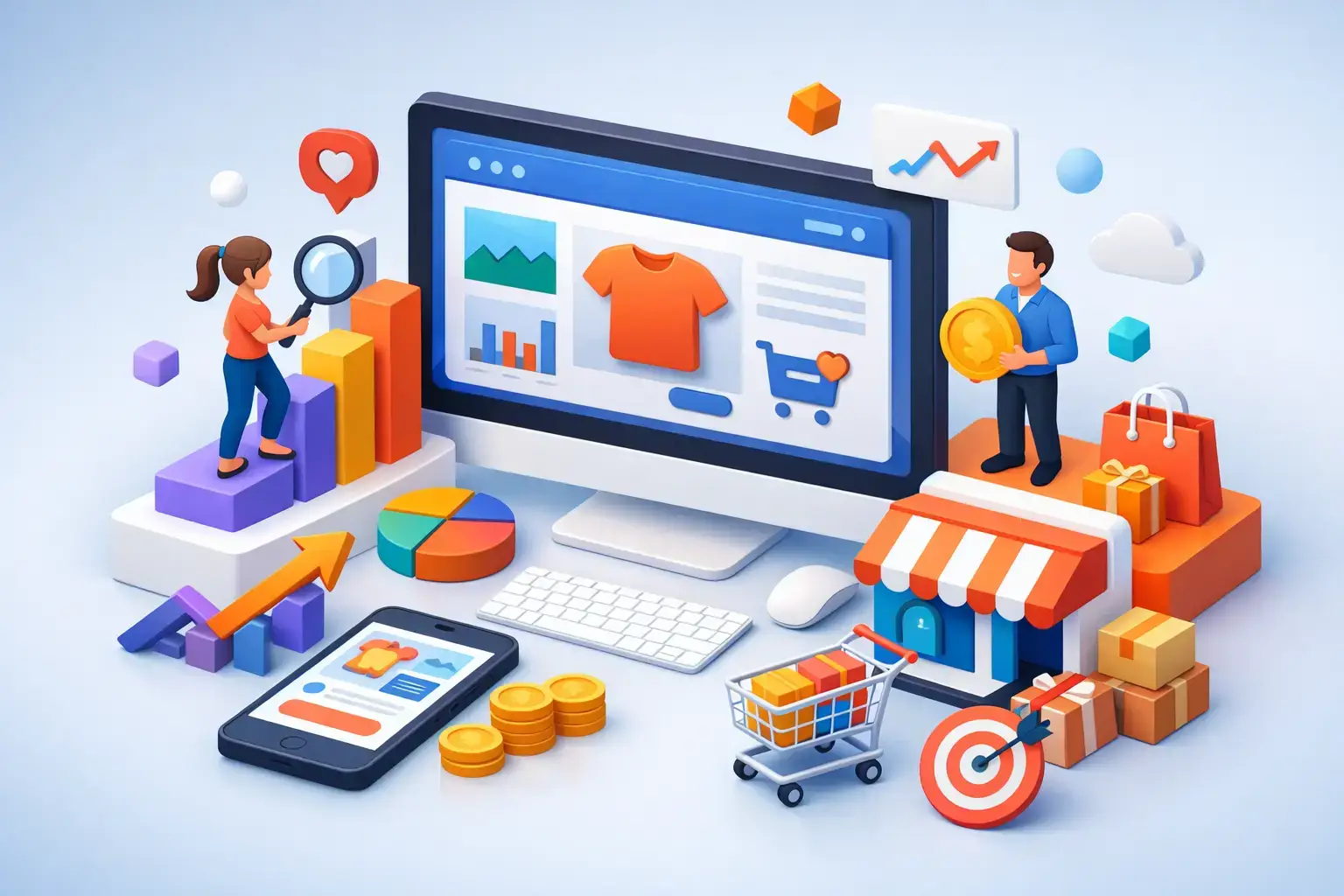 Webdesign für kleine Unternehmen, das verkauft